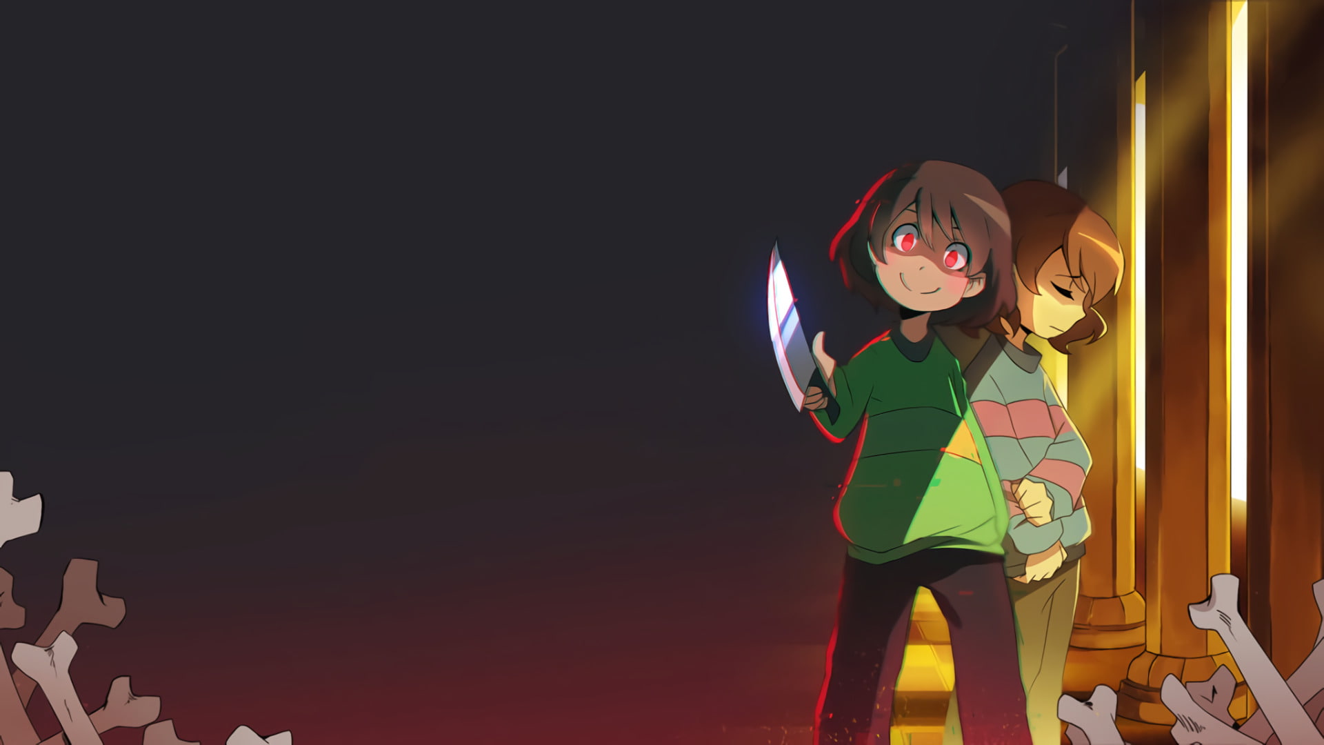 los 2 protagonistas dibujo hecho por fans